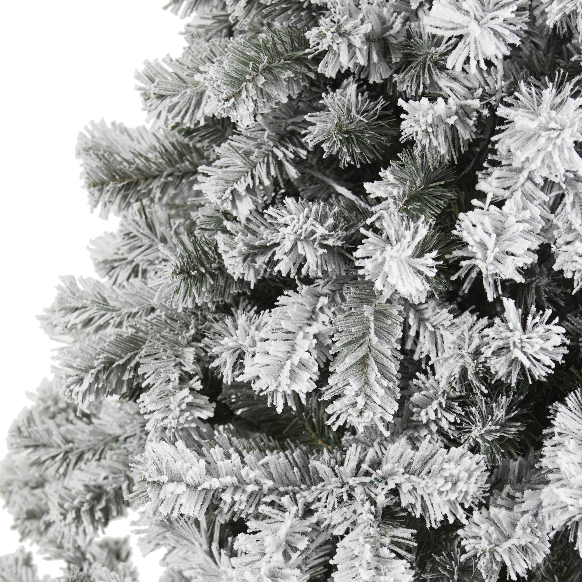 7ft. Unlit Flocked West Virginia Fir Artificial Christmas Tree